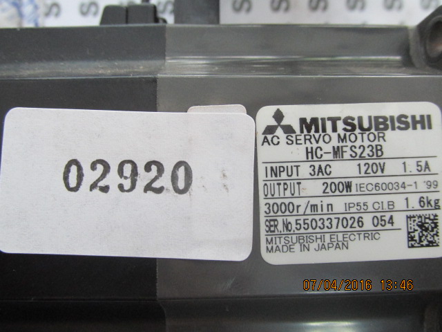 SERVO MOTOR “ MITSUBISHI ” รุ่น HC-MFS23B