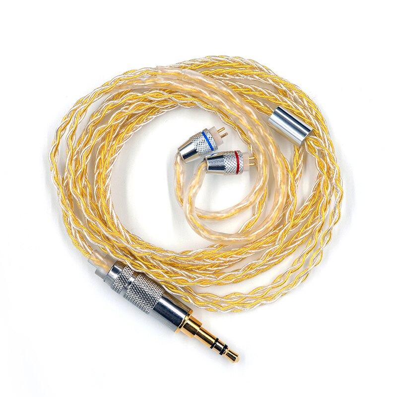 ขายสาย KZ Goldsilver cable สายถักชุบเงิน+ทอง 200 แกนรุ่นใหม่ล่าสุด