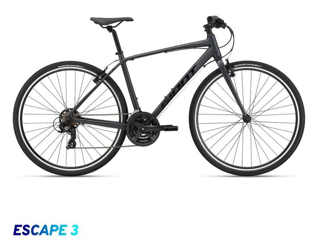 จักรยานไฮบริด GIANT ESCAPE 3 เฟรมอลู 21 สปีด ล้อ 700x38c, Giant MY2022