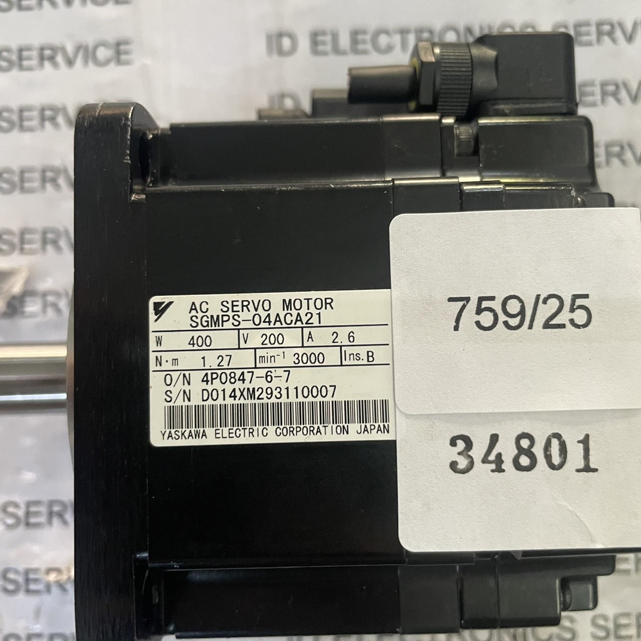 SGMPS-04ACA21 SERVO MOTOR " YASKAWA "