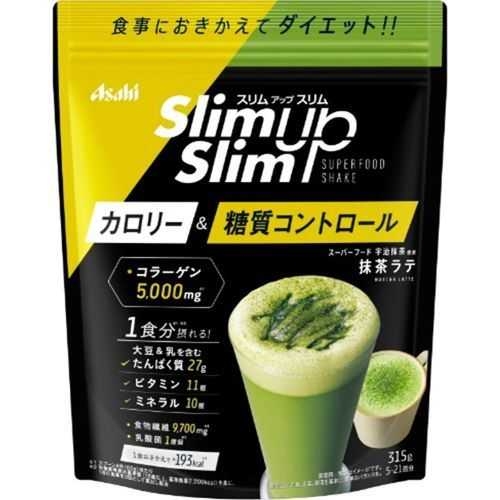 Asahi Slim Up Slim Superfood Matcha latte โปรตีน 315 g.