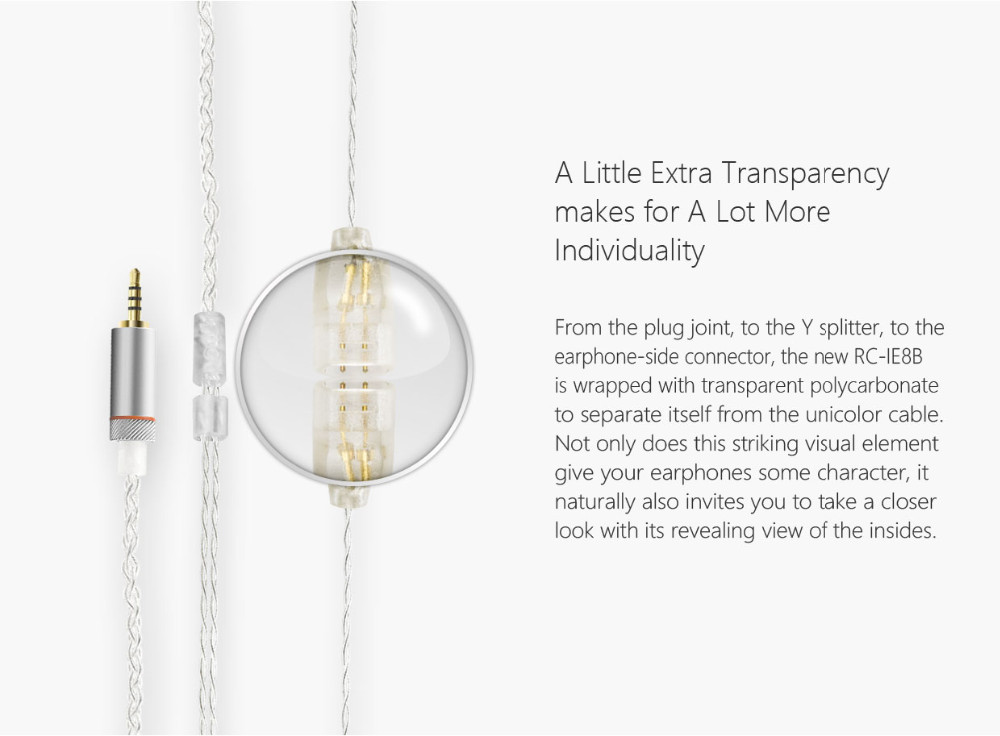 ขาย FiiO RC-IE8B สายเปลี่ยนหูฟังสำหรับ Sennheiser IE8, IE80, IE8i