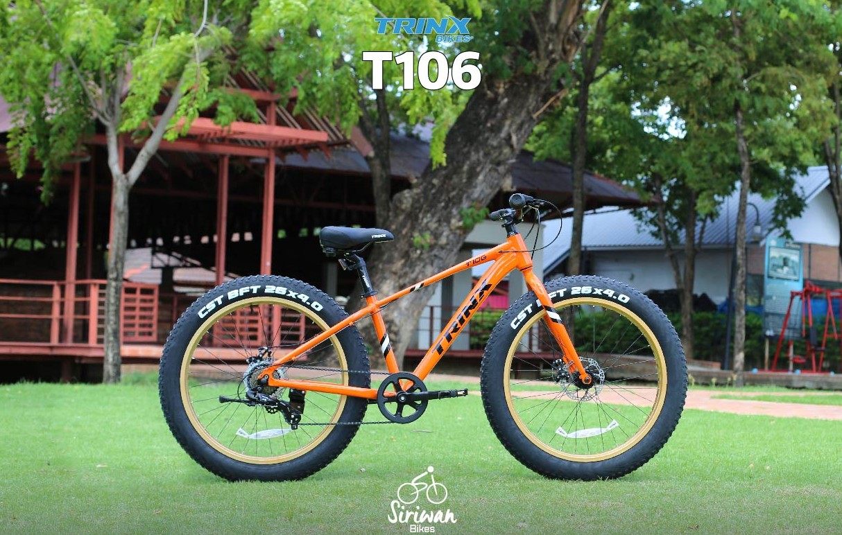จักรยานล้อโต TRINX FATBIKE T106 7 สปีด เฟรมอลู วงล้อ 26 นิ้ว, TRINX NEW2023