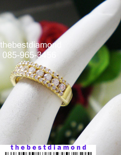 BR234 แหวนแถวperfect setting ดูดี มากๆ แหวนแถววงนี้สวยจริงๆ งานเรียบร้อย intrend วงไม่ใหญ่ ใส่ติดนิ้วได้ตลอดเลยค่ะ