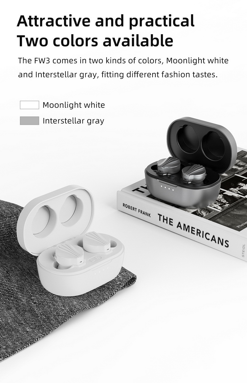 FiiO FW3 หูฟัง TWS พร้อมชิป DAC AK4332 ในตัว ประกันศูนย์ไทย