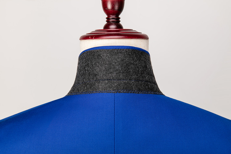 Pre-order เสื้อสูทชาย สีน้ำเงินสว่าง ทรงสลิม สไตล์เกาหลี