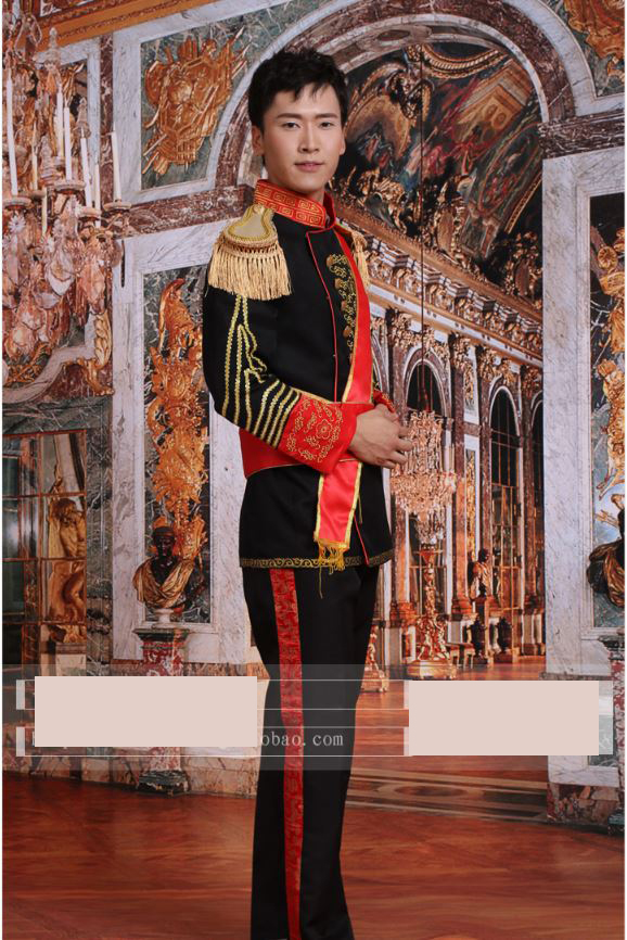 Pre-order ชุดสูทชาย สไตล์ยุโรป Court Marshal แนวทหารยุโรป สีขาว