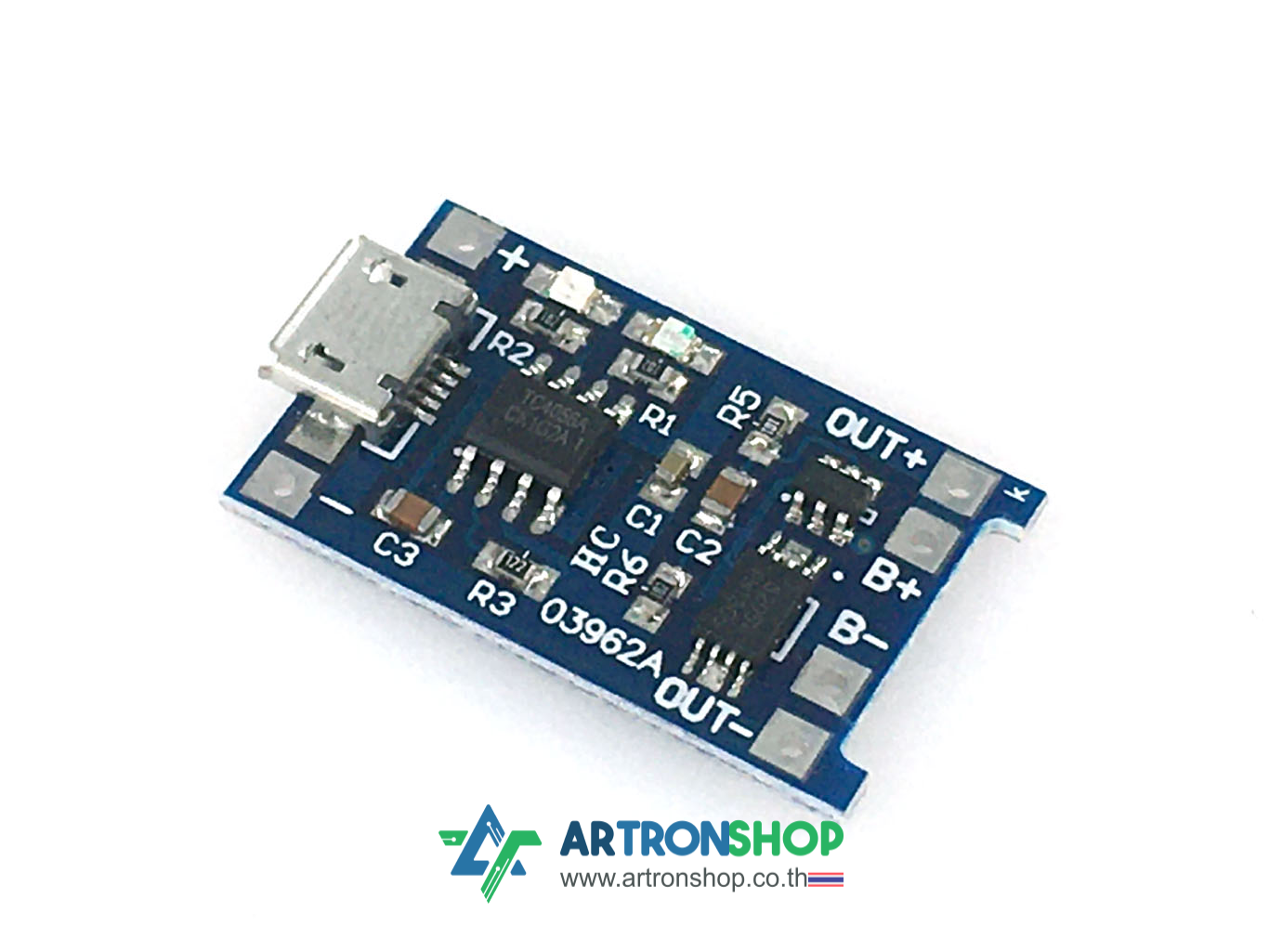18650 Lithium Battery Charging Module + Protection