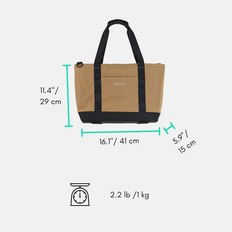 Vincita กระเป๋าแฮนด์ TOTE BAG TO-TE สำหรับจักรยานบรอมตัน - Vincita TO-TE FRONT BAG B071B