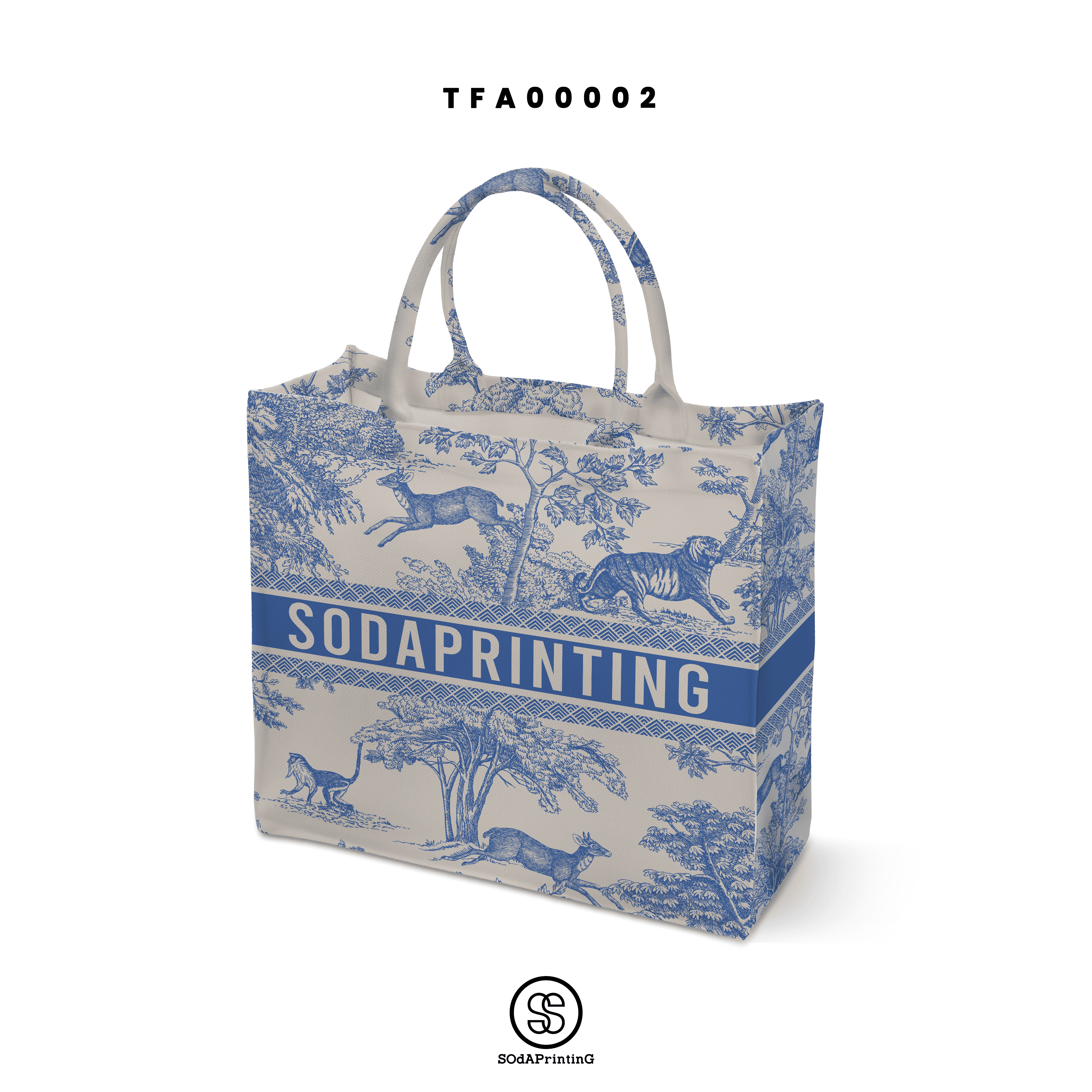 กระเป๋า Book Tote Bags ลาย FOREST รหัส TFA00002 #ใส่ชื่อได้ #SOdAbag #SOdAPrintinG #ForestCollection
