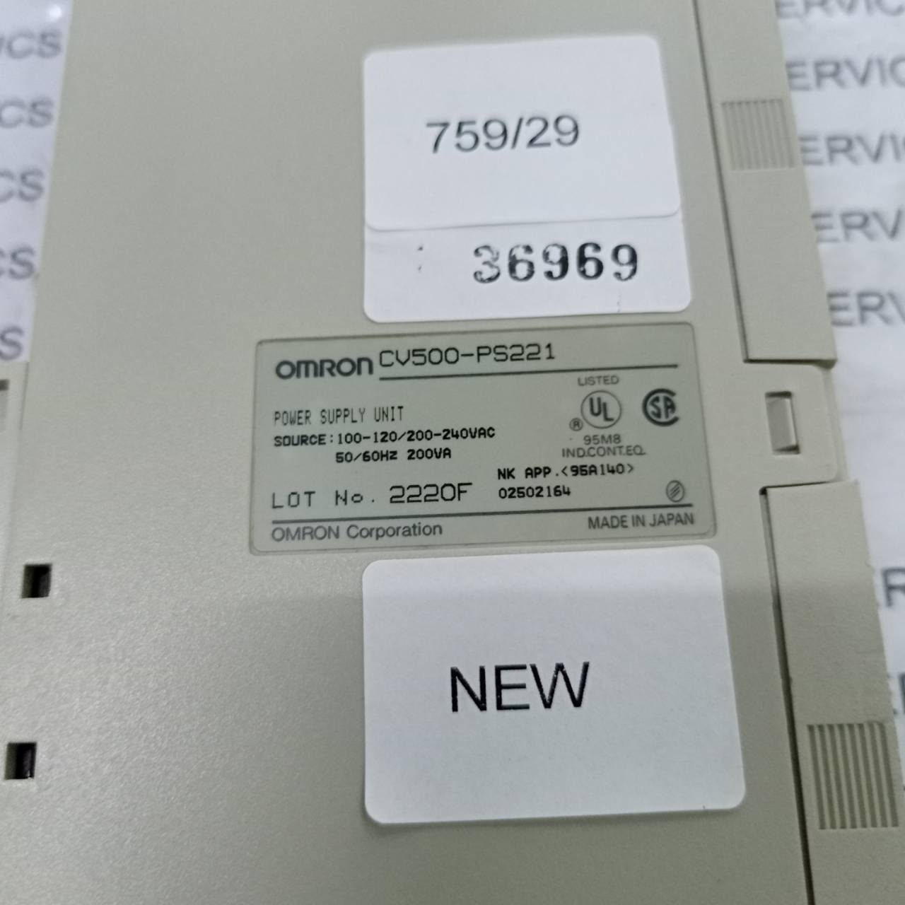 CV500-PS221 PLC " OMRON "
