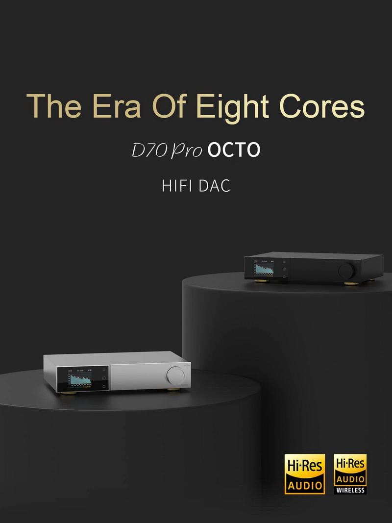 Topping D70 Pro OCTO DAC ตั้งโต๊ะชิป Cirrus Logic CS43198 x8 รองรับ Dual Hi-Res ประกันศูนย์ไทย
