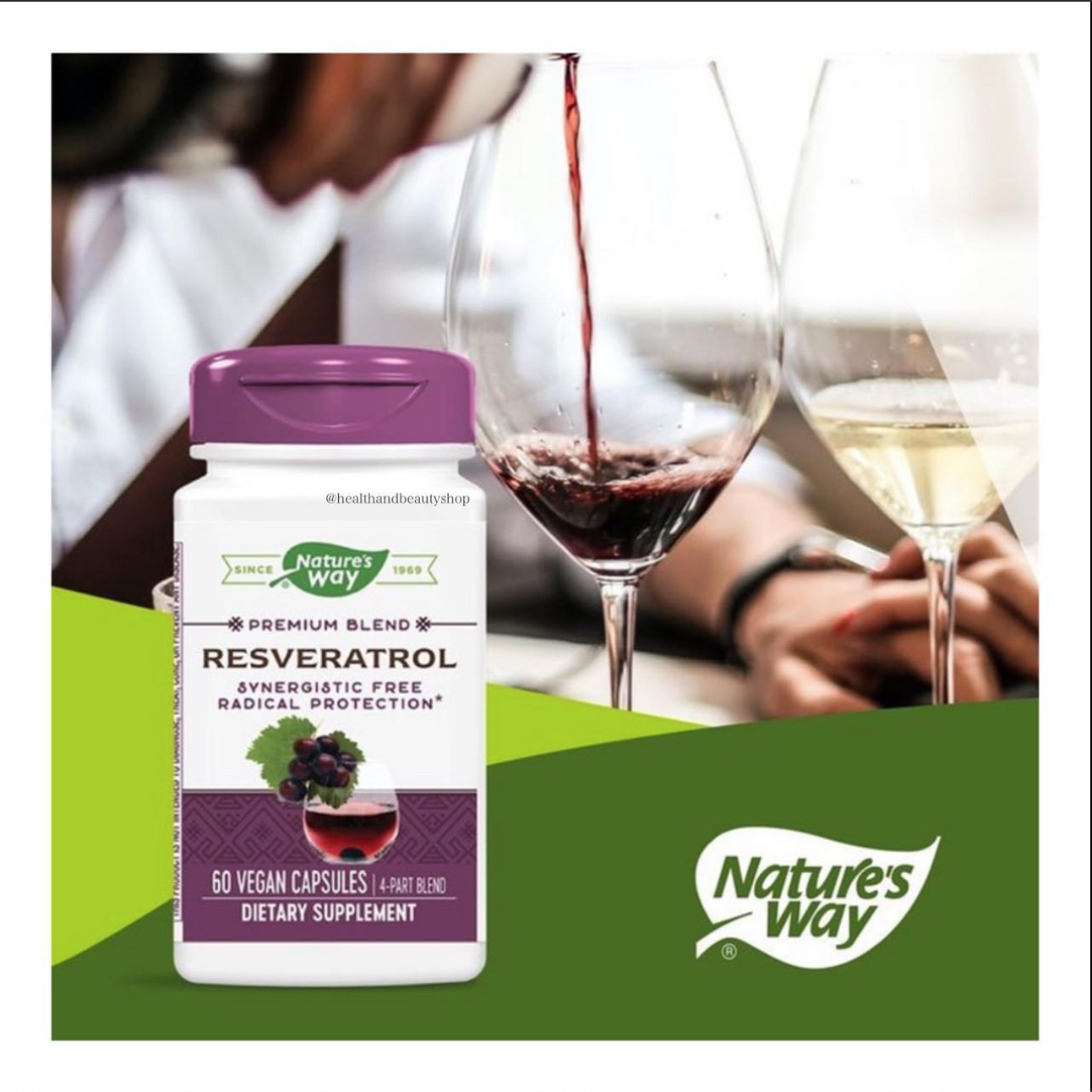 Nature's Way, Resveratrol 60 Vegan Capsules