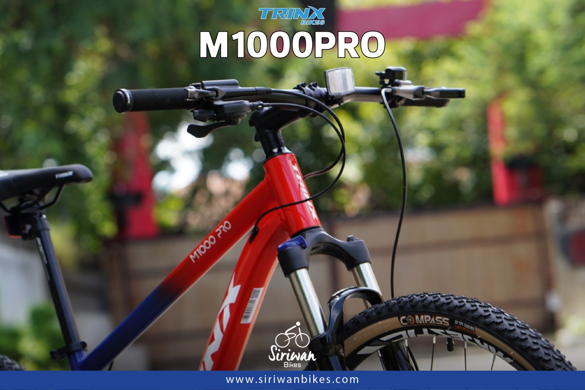 จักรยานเสือภูเขา TrinX M1000Pro เฟรมอลู 29er LTWOO 1*10 สปีด ดิสน้ำมัน, TRINX MY2023