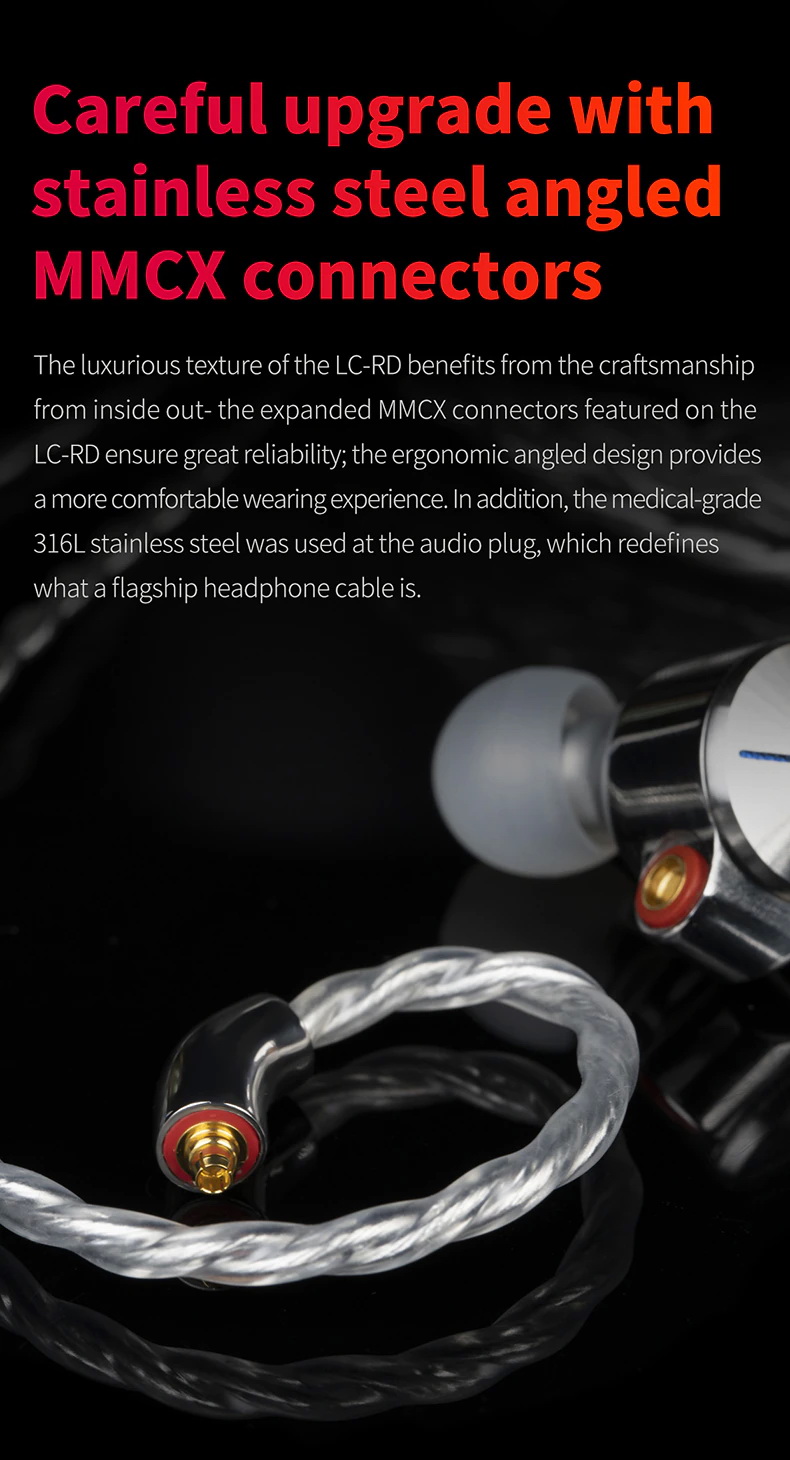 ขาย FiiO LC-RD สายอัพเกรดหูฟังทำจากเงินล้วน Pure Silver ถักแบบ Litz