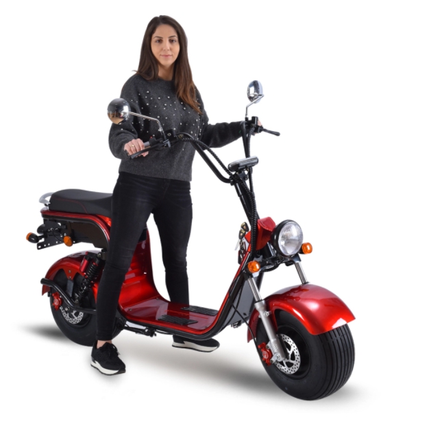 มอเตอร์ไซค์ไฟฟ้า 7PLUS HR2-1 EEC, CITYCOCO 1500วัตต์ มอเตอร์ แบตเตอรี่ 60/20ah ล้อขนาด 18นิ้ว ความเร็วสูงสุด 45กม/ชม. วิ่งได้ 40-45กก.