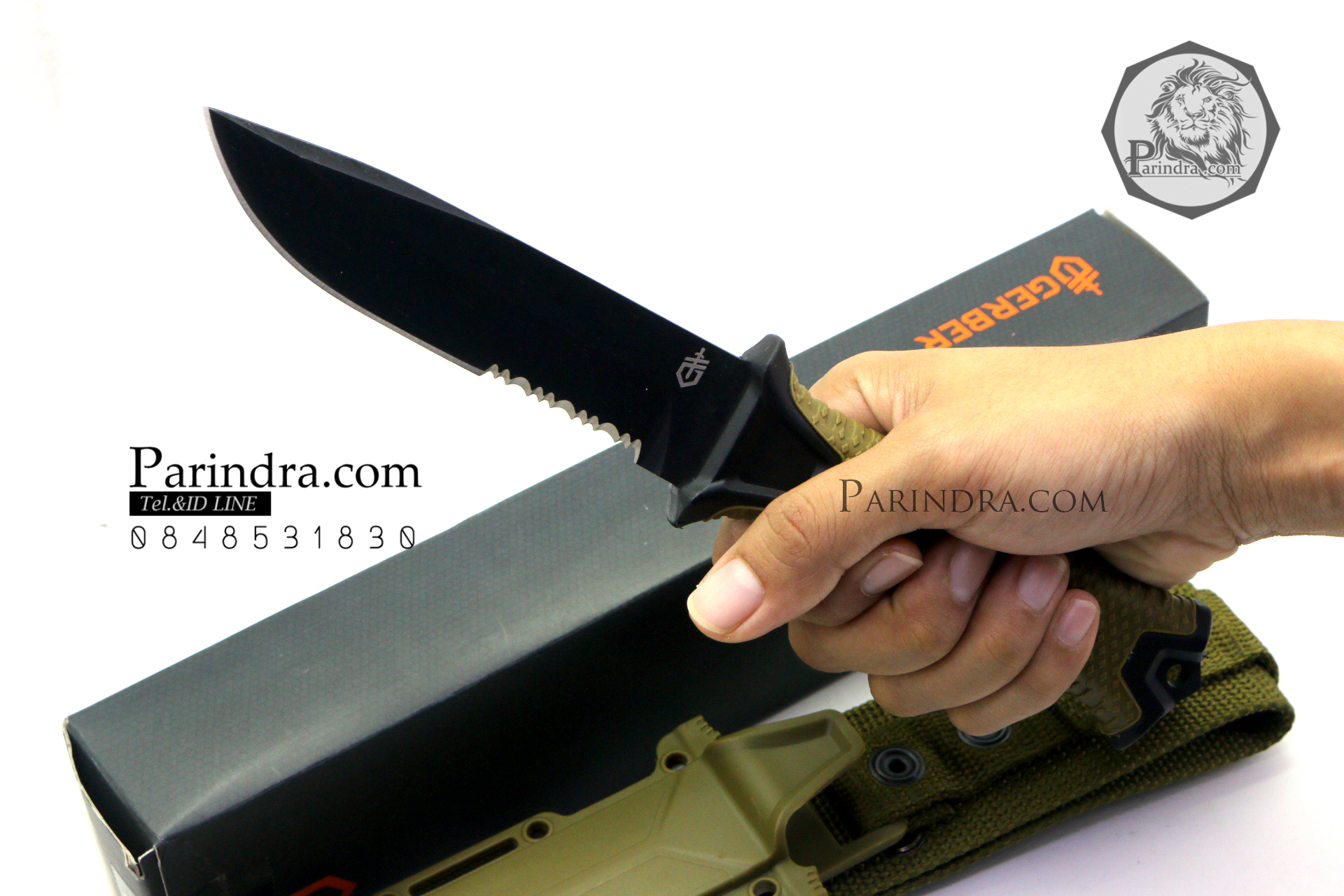 มีดใบตาย Gerber Strong Arm Semi serrated Fixed Blade OEM ขนาด 10 นิ้ว หล่อสุดๆ A++