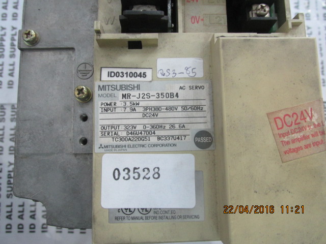 MR-J2S-350B4 SERVO DRIVE " MITSUBISHI "