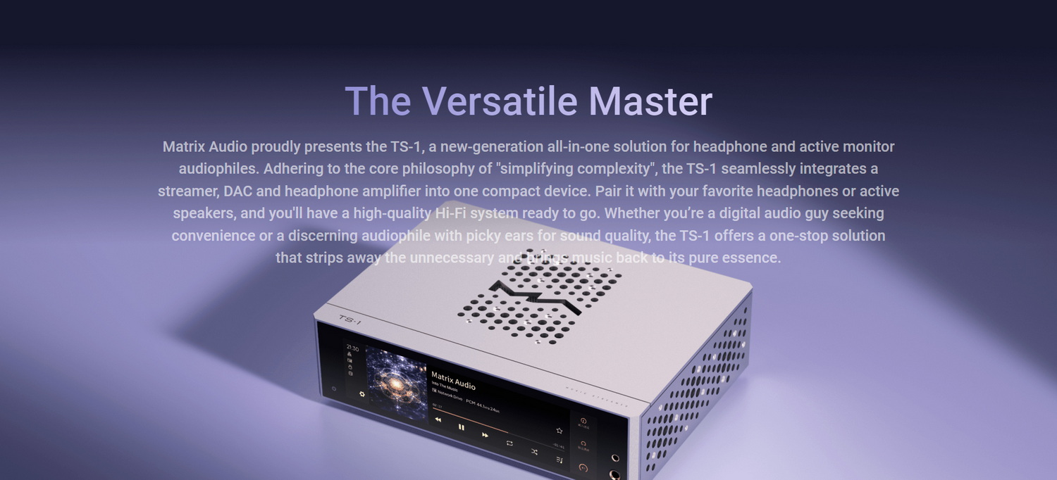MATRIX Audio TS-1 สตรีมเมอร์ แบบ all-in-one สำหรับผู้ที่รักเสียงเพลง ประกันศูนย์ไทย