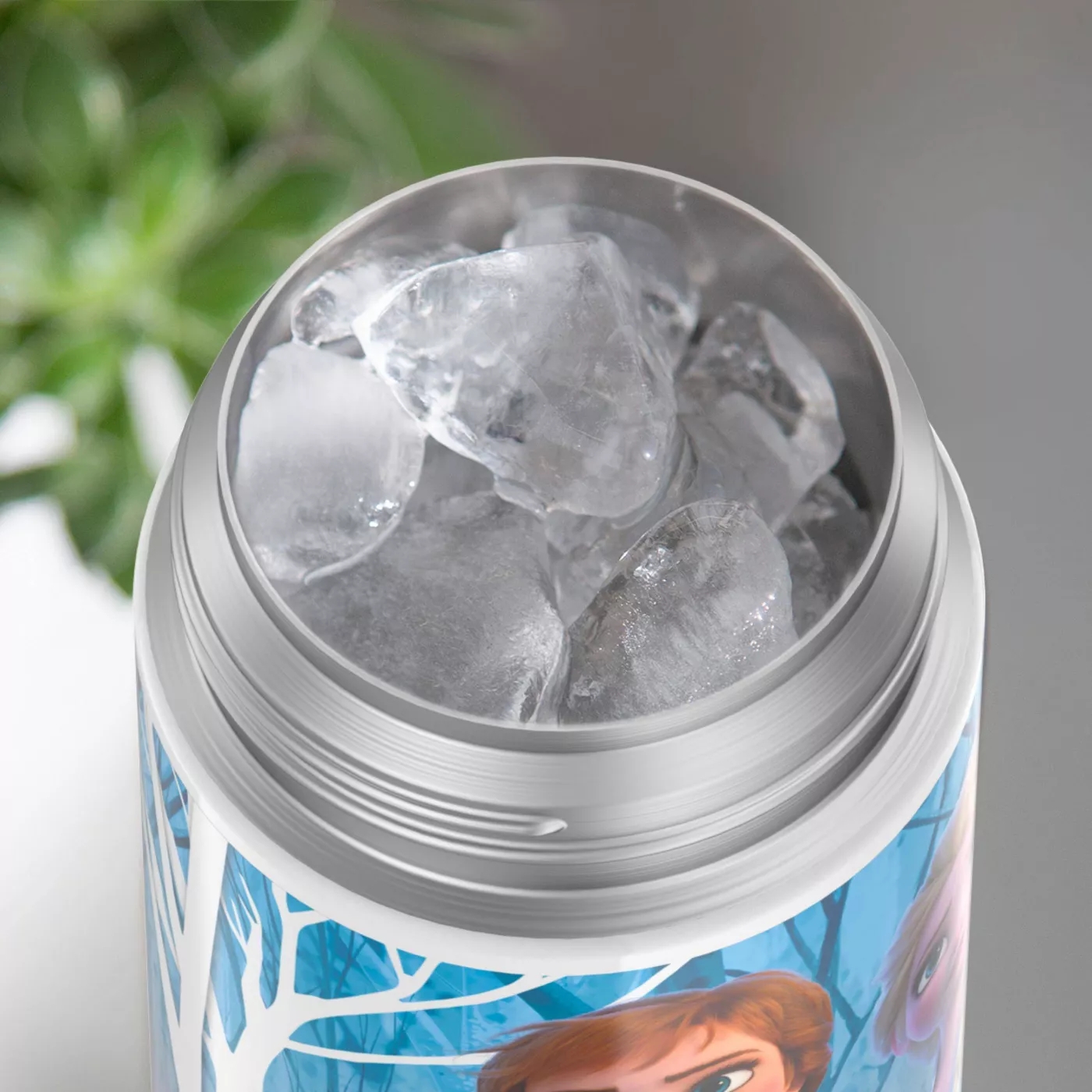 กระติกน้ำเก็บความเย็น Thermos Frozen 2 12oz FUNtainer Water Bottle with Bail Handle - Blue Glitter