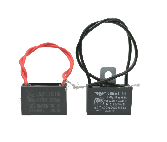 คาปาซิสเตอร์ พัดลม 1.5 uf 400v. (สายไฟ)