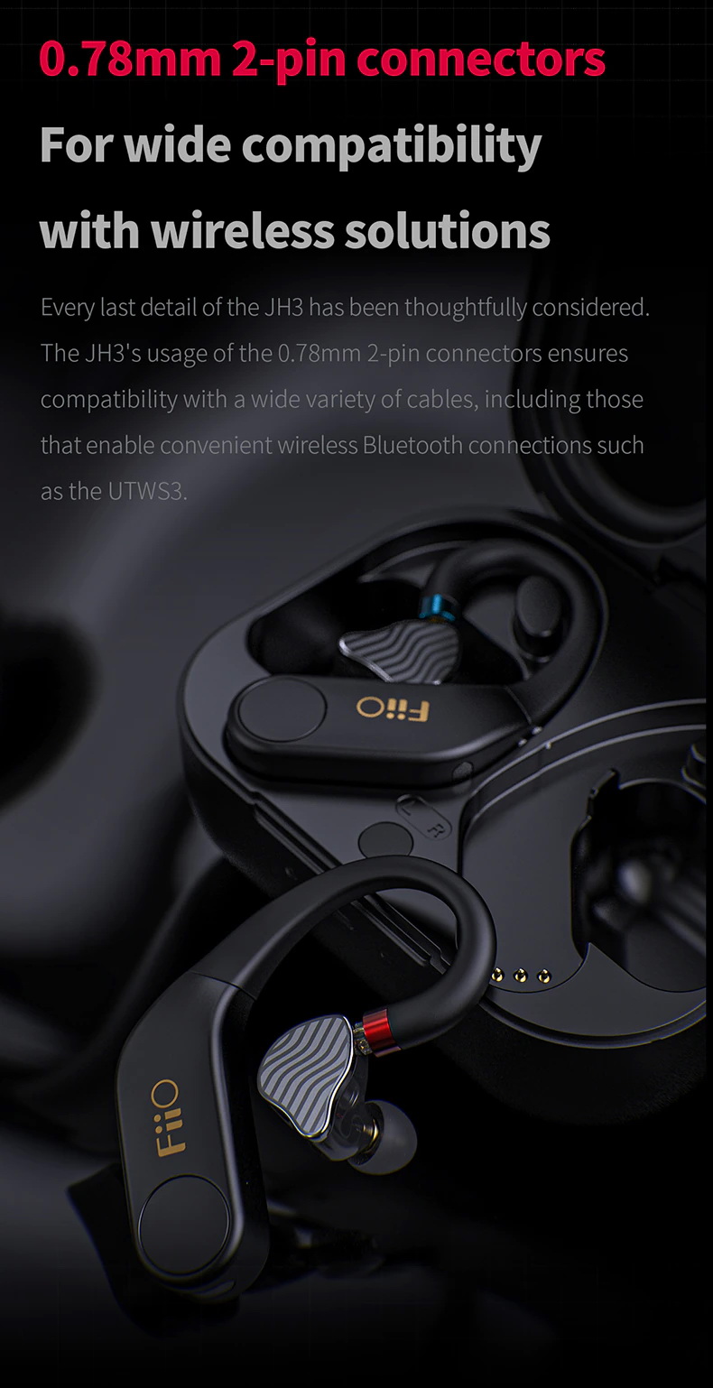 FiiO JH3 หูฟัง 3 ไดรเวอร์ 2BA+1DD รองรับ Hi-Res ประกันศูนย์ไทย