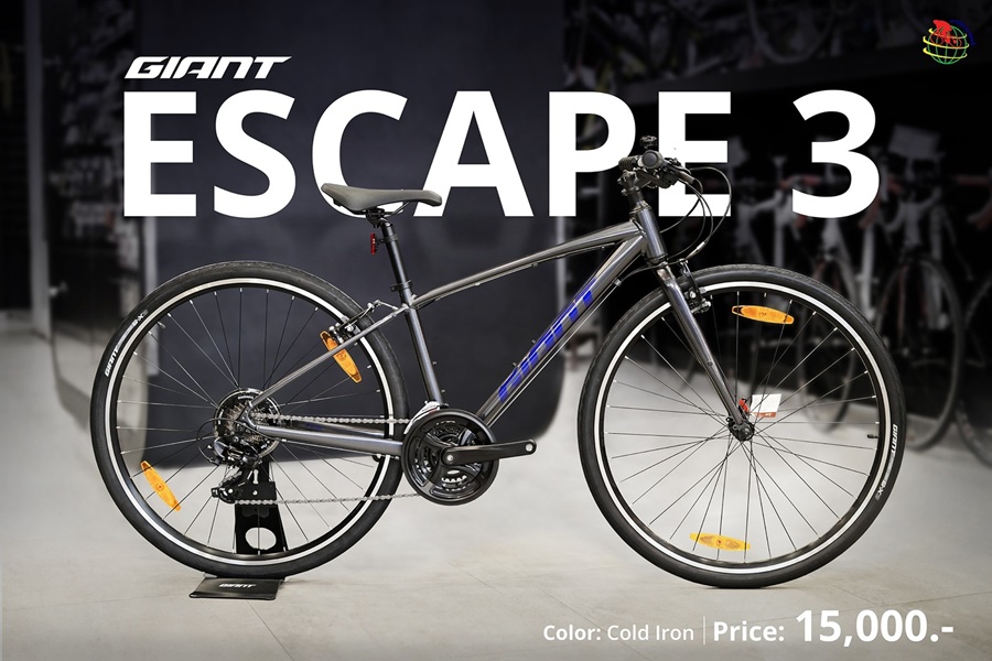 Hybrid bike GIANT ESCAPE 3 aluminum frame 21 speed wheels 700x38c, Giant NEW2024