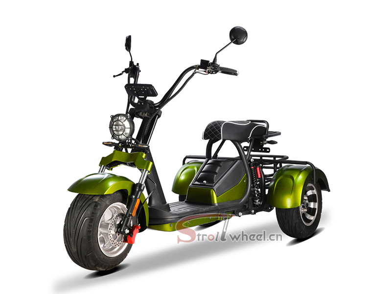 StrollWheel HM-3 รถสกูตเตอร์ไฟฟ้า 3 ล้อ Citycoco 2000W | แบตเตอรี่ 60V 20Ah | วิ่งไกล 50-60 กม. | สีหลากหลาย
