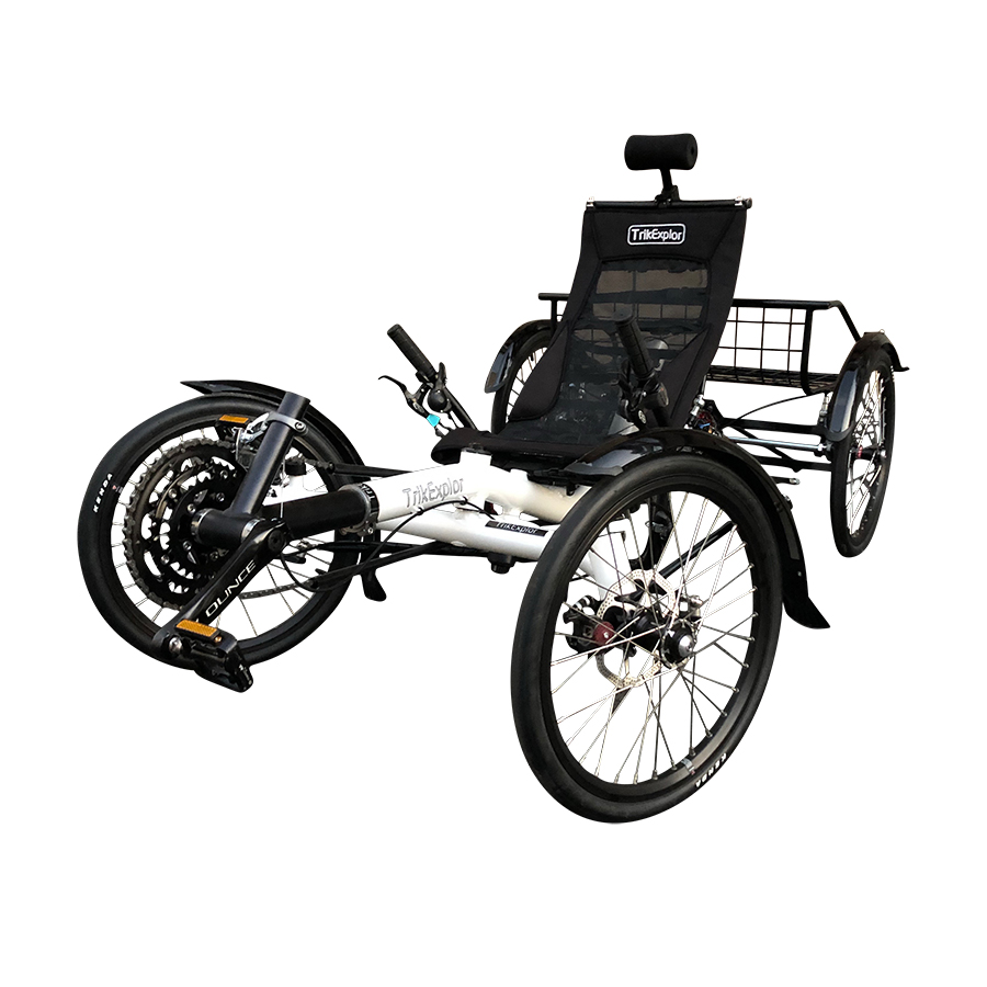 TrikExplor 420E, Old People Commuting And Touring Electric Recumbent Quad Bicycle from TrikExplor