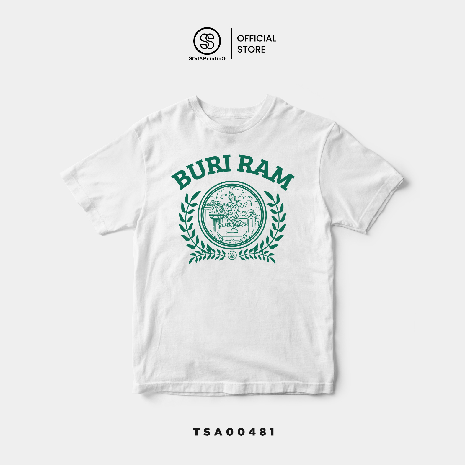 เสื้อยืด พิมพ์ลาย ตราสัญลักษณ์จังหวัดบุรีรัมย์ Buri Ram รหัส TSA00481 #ตราสัญลักษณ์จังหวัด #SOdAtee #SOdAPrintinG