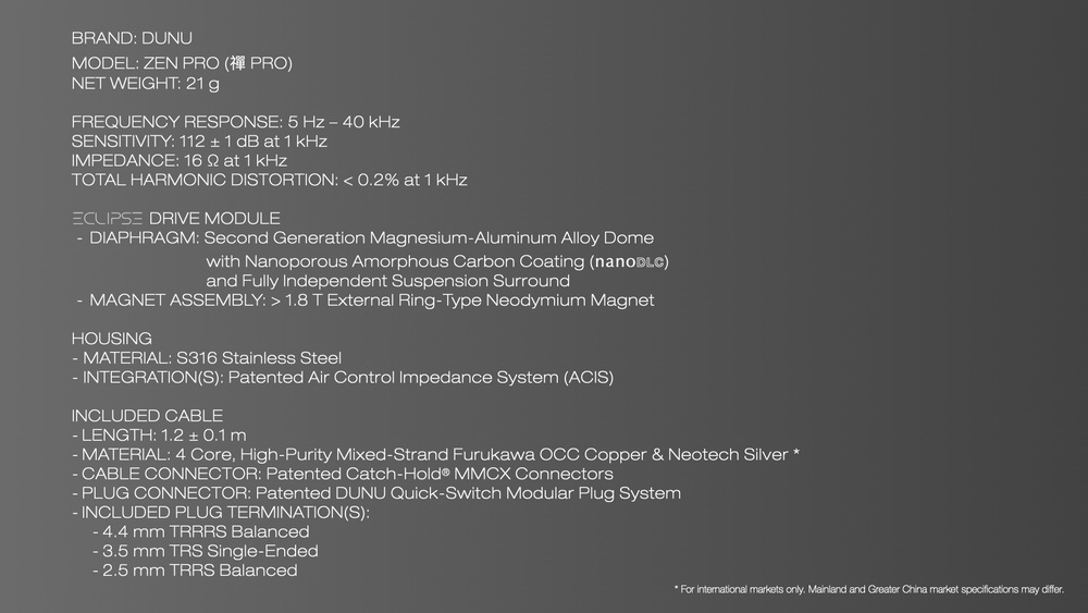 ขาย DUNU ZEN PRO หูฟังไดรเวอร์ ECLIPSE Dynamic ระดับเรือธง ประกันศูนย์ไทย