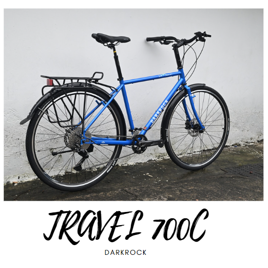 จักรยานทัวร์ริ่ง DARKROCK Super Travel 700 Touing bike เฟรมโครโม เกียร์ Deore 2*10speed
