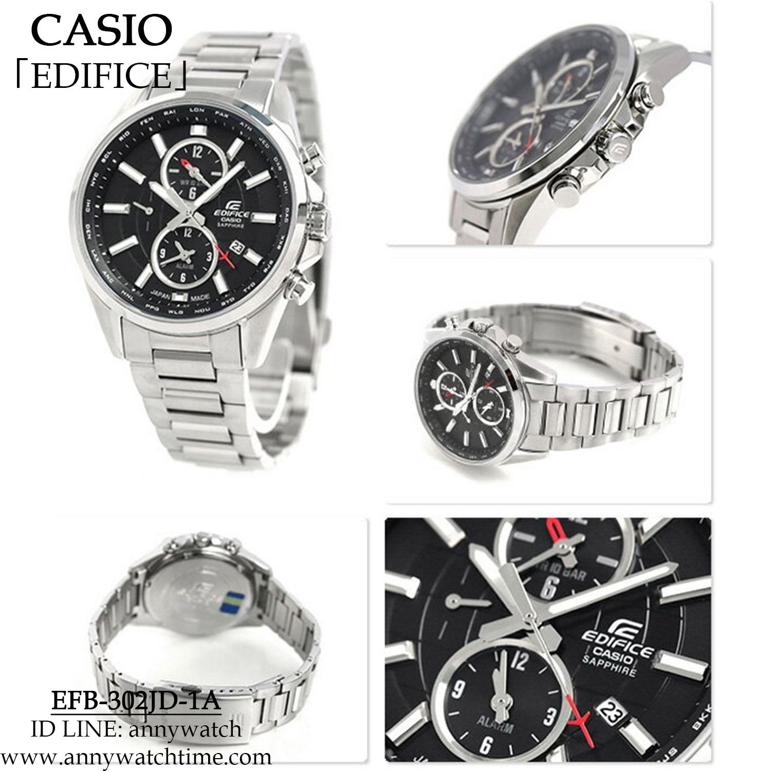 EDIFICE EFB-302JD-1A