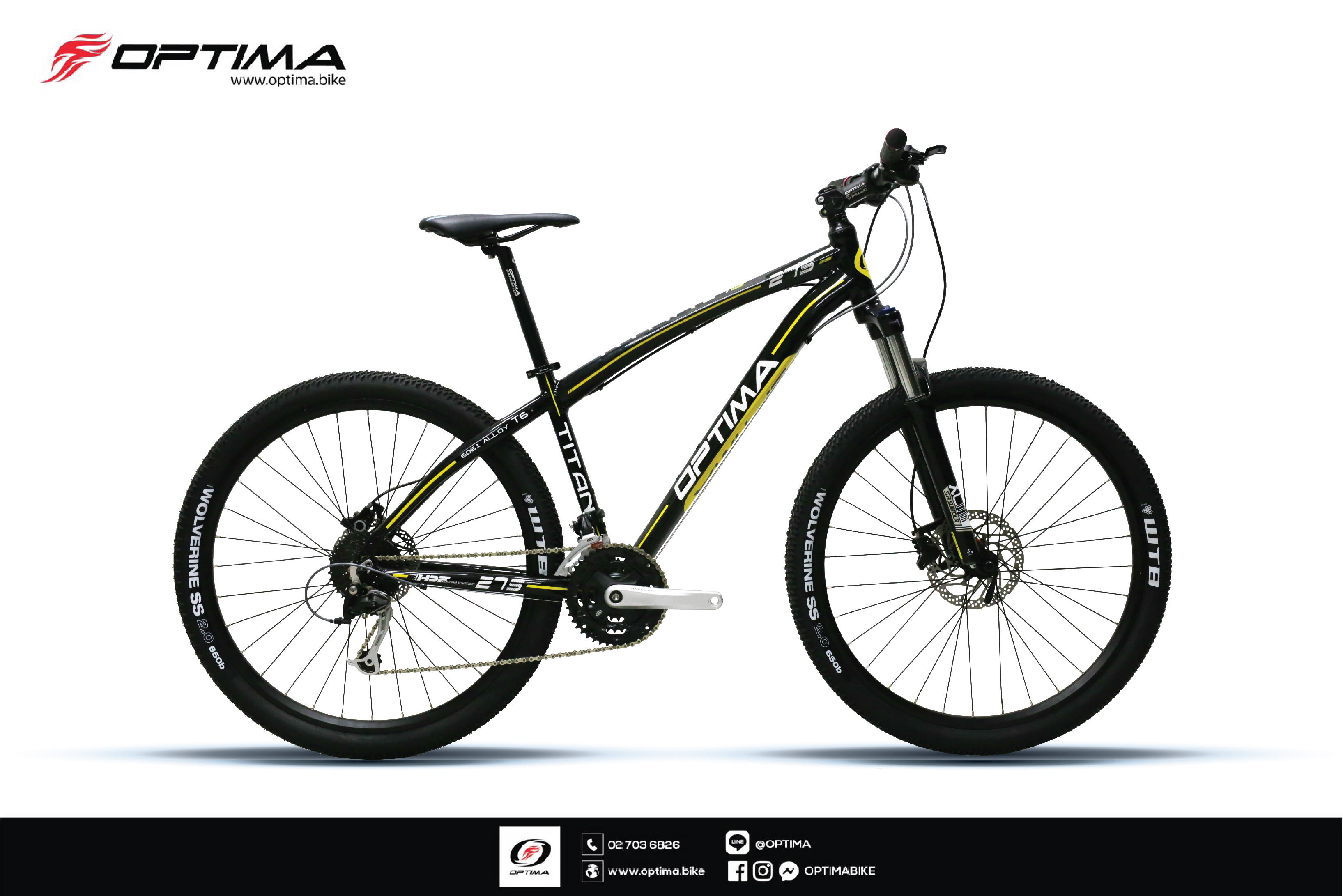 จักรยานเสือภูเขา OPTIMA TITAN M4X 4000 ,27สปีด ล้อ 27.5 ดิสน้ำมัน ปี 2016