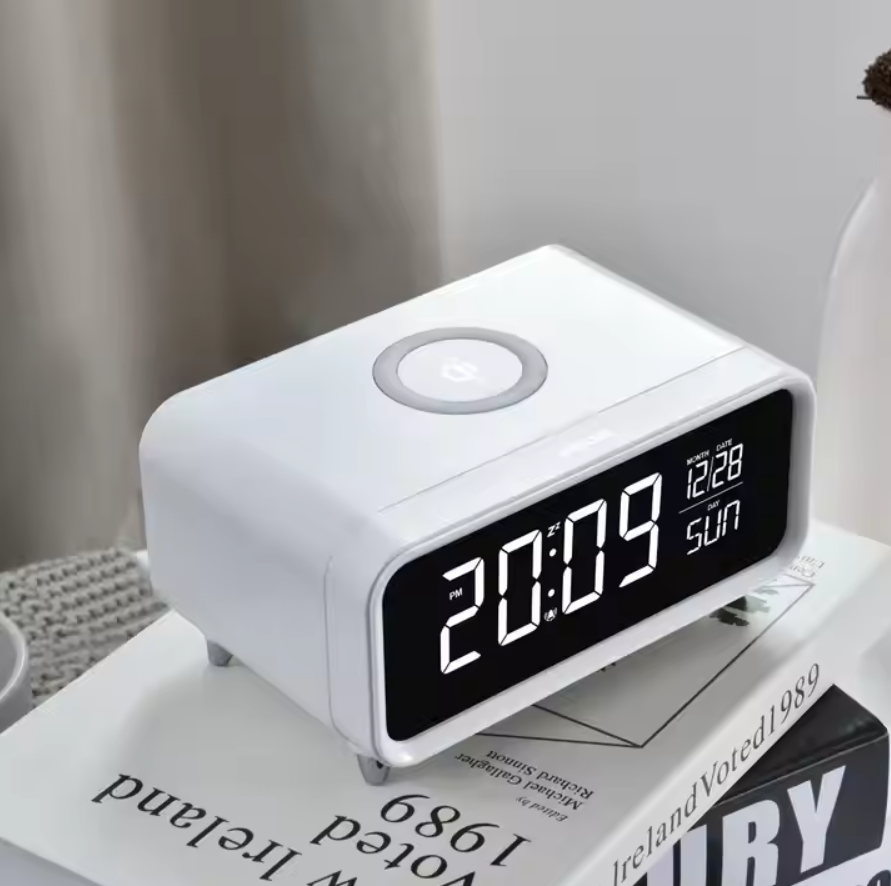 นาฬิกาปลุกดิจิตอล Wireless Charger Guidea