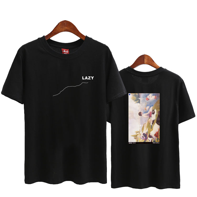 เสื้อยืด (T-Shirt) Lazy แบบ Yugyeom