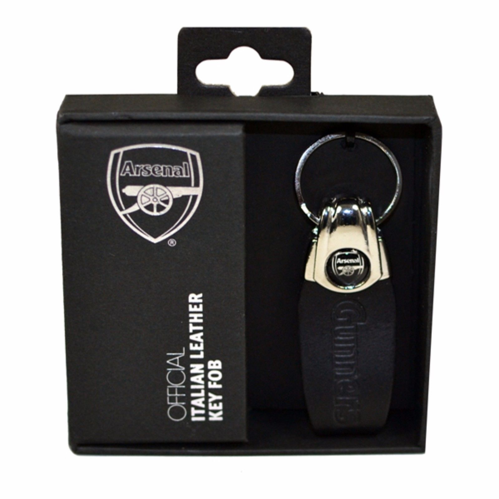 พวงกุญแจอาร์เซนอล Arsenal Italian Leather Key Ring Keyring ของแท้