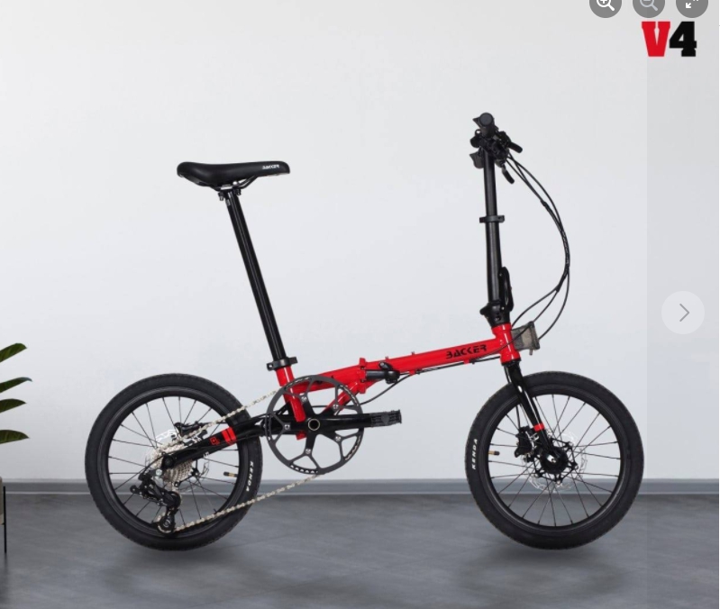 จักรยานพับ BACKER รุ่น V4 10 สปีด เฟรมโครโมลี่ ล้อ 16 นิ้ว (BACKER V4) 2021