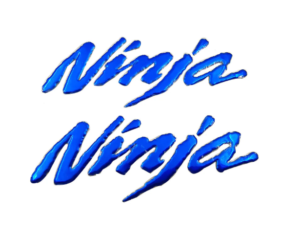 สติ๊กเกอร์โลโก้ตัวหนังสือ Ninja Ninja250/300/650 ZX-6R/10R/12R