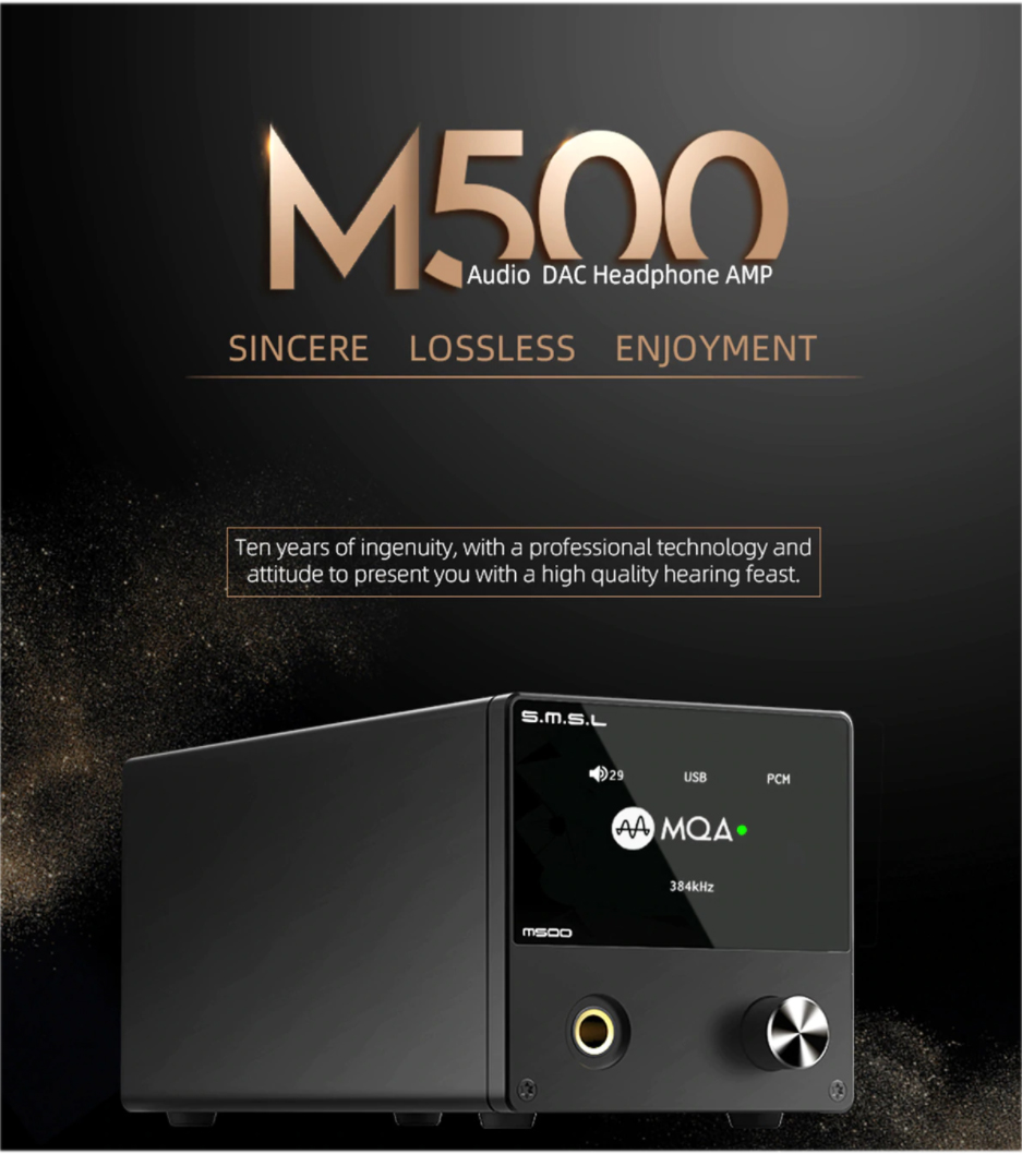 ขาย SMSL M500 DAC& ตั้งโต๊ะ ระดับ Hi-Res รองรับ MQA ประกันศูนย์ไทย