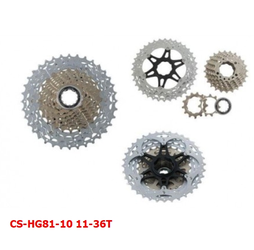 สเตอร์ Shimano SLX, 10-Speed, CS-HG81-10, ขนาด 11-32, 11-34, 11-36T