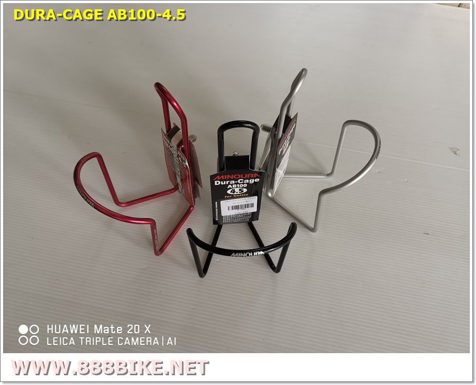 MINOURA ขากระติกน้ำมีเนียม AB-100-4.5, สีแดง, สีดำ