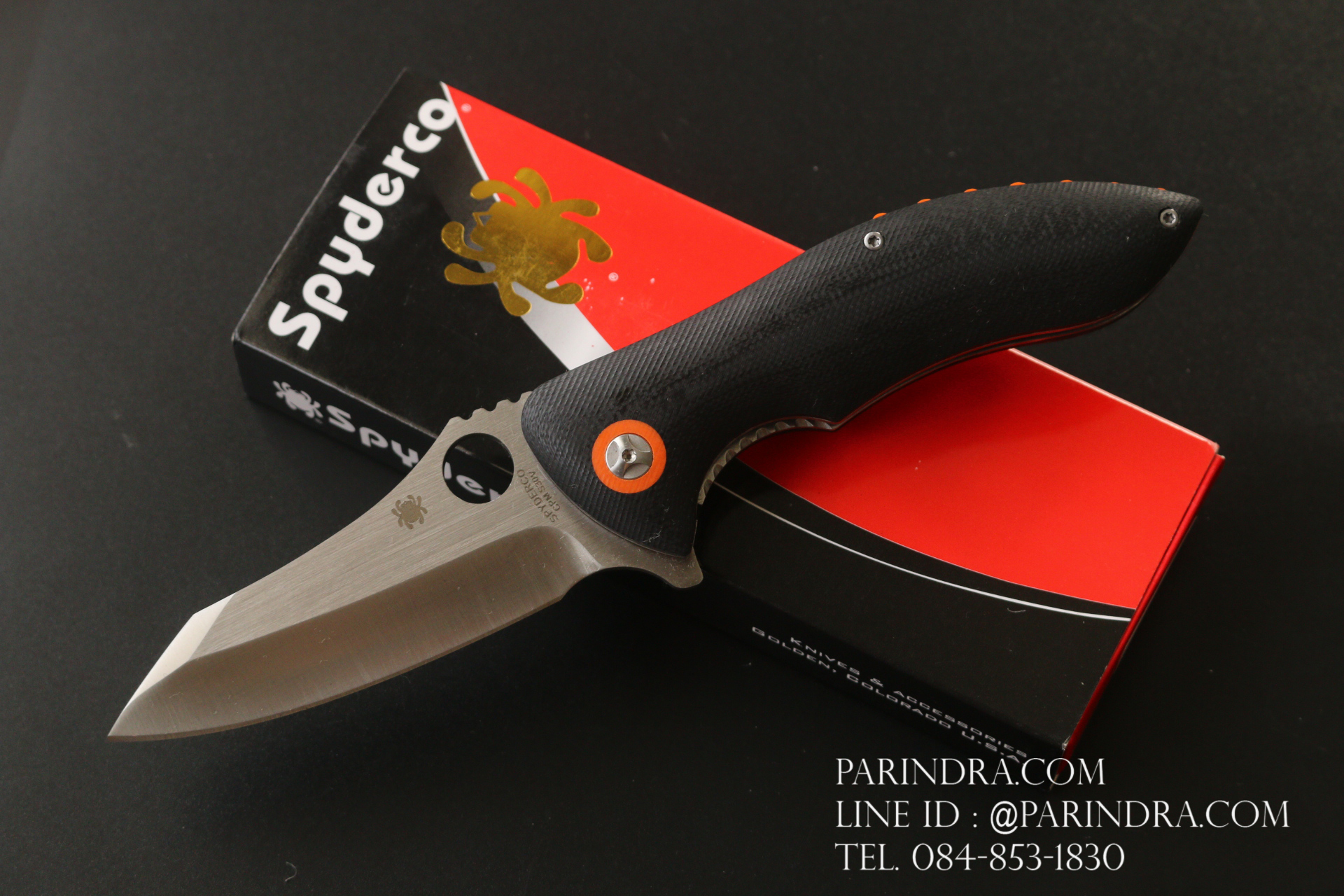 มีดพับ Spyderco Rubicon Pin II (2) ทนถึกสุดใจ คมกริบ ขนาด 8 นิ้ว (OEM) A+