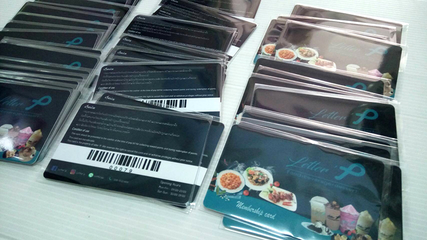 ตัวอย่างการ์ด ไอเดีย รัน NumBer รัน QRcode รัน BarCode