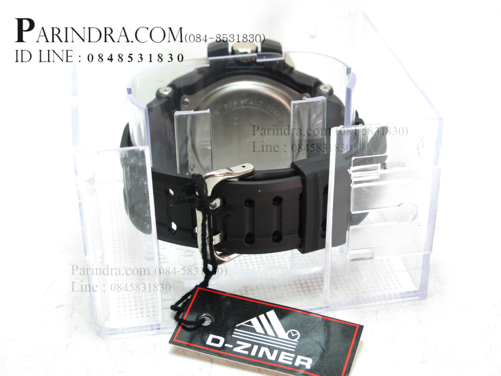 นาฬิกา D-ZINER WR10BAR สีดำขีดขาว