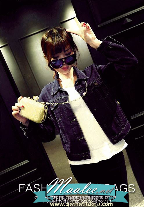 พร้อมส่ง Evening Clutch กระเป๋าออกงาน ทรงสี่เหลี่ยม ขนาดจับถนัดมือ หรูหราจุกเปิดมุก พร้อมสายโซ่สะพายยาว (เลือกแบบสีด้านล่าง)