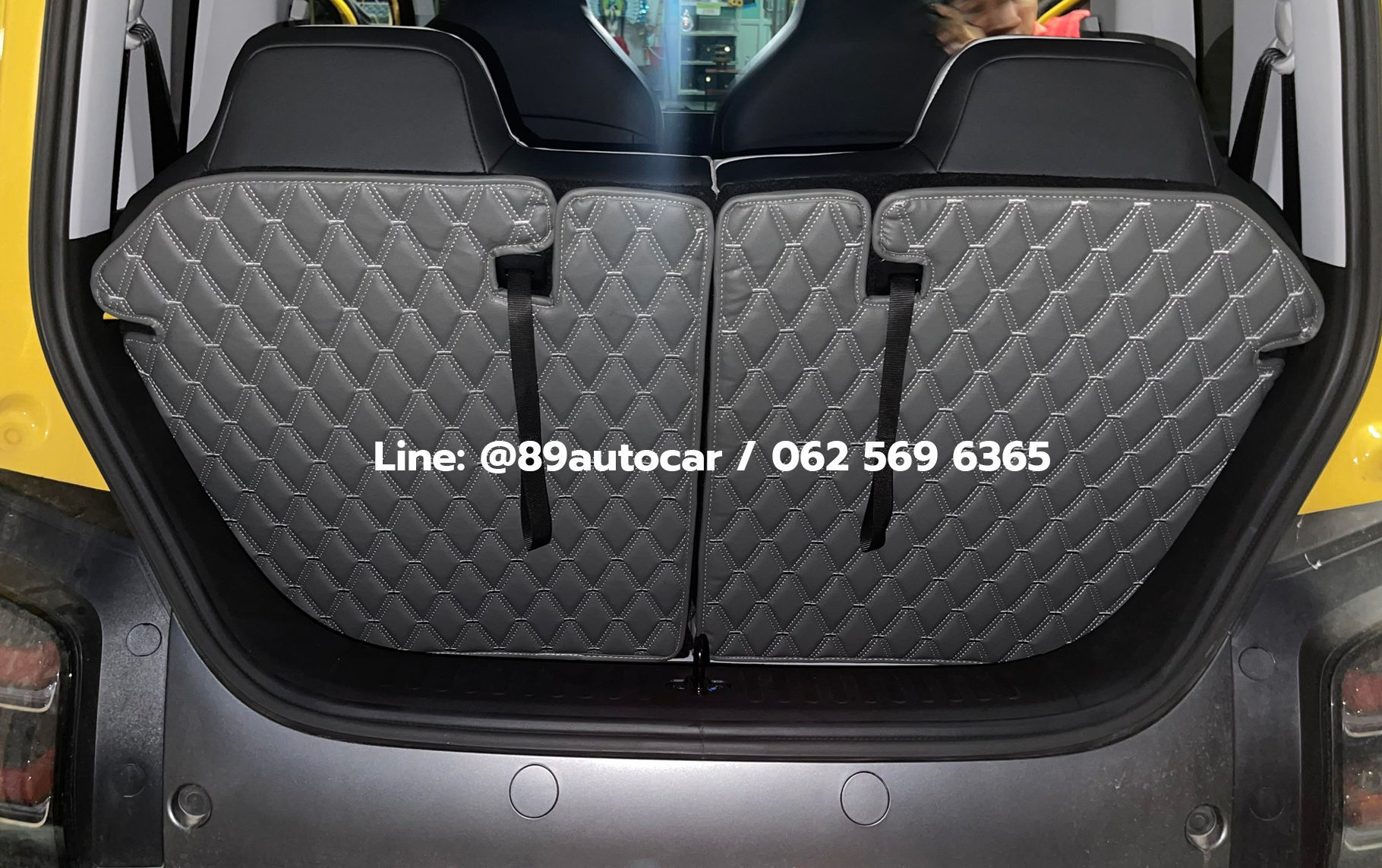 พรมปูพื้นรถยนต์ Wuling Air EV ปูพรมVVIP สีเทาด้ายเทา เต็มคัน