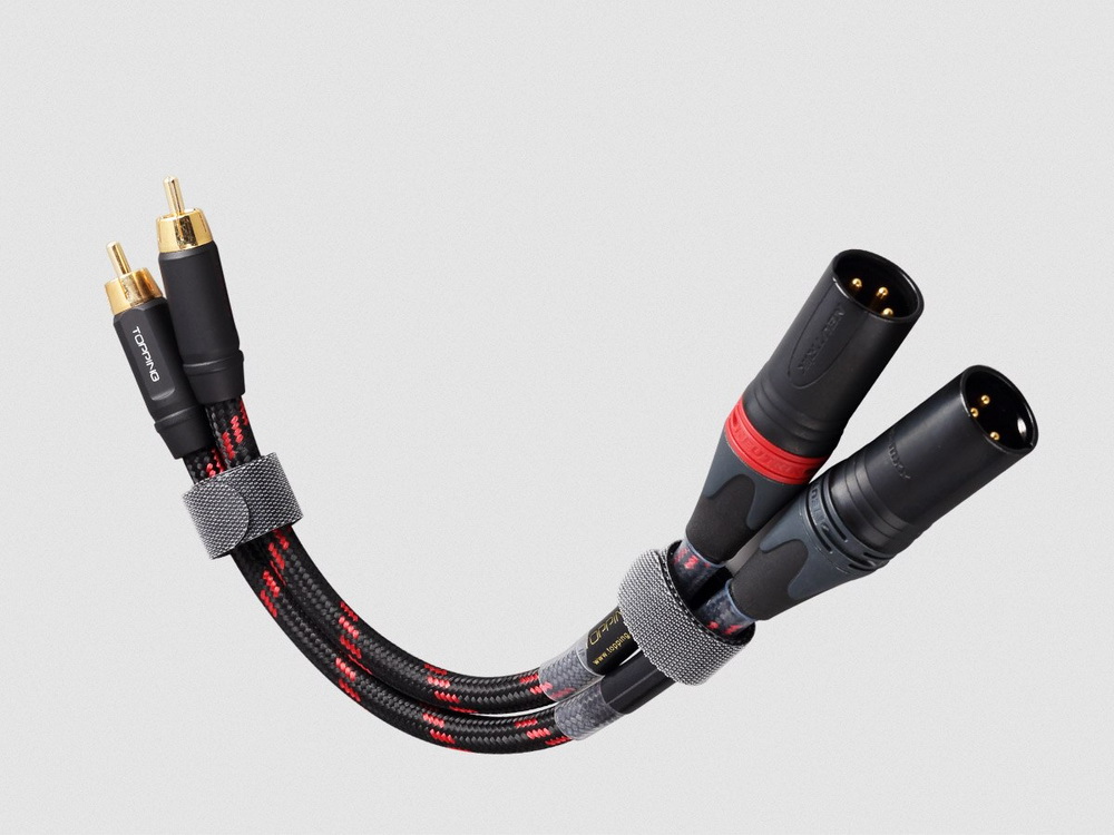 Topping TCRX1 สาย RCA เป็น XLR Balanced สำหรับเครื่องเสียง
