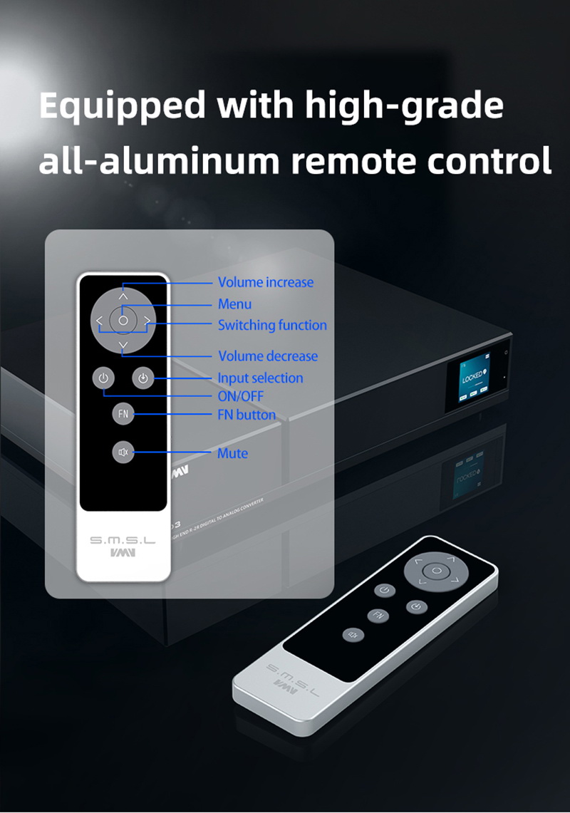 SMSL VMV D3 DAC ตั้งโต๊ะ ชิป PCM1704U-J R-2R ในตำนานรองรับ MQA