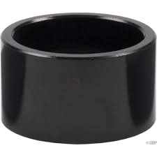 แหวนสเปเซอร์รองถ้วยคอมีเนียม แหวนรองคอ O.V., สีดำ Alloy Bicycle Bike Headset Spacer 1-1/8"